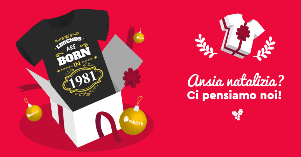 Idea regalo maglietta personalizzata con anno di nascita