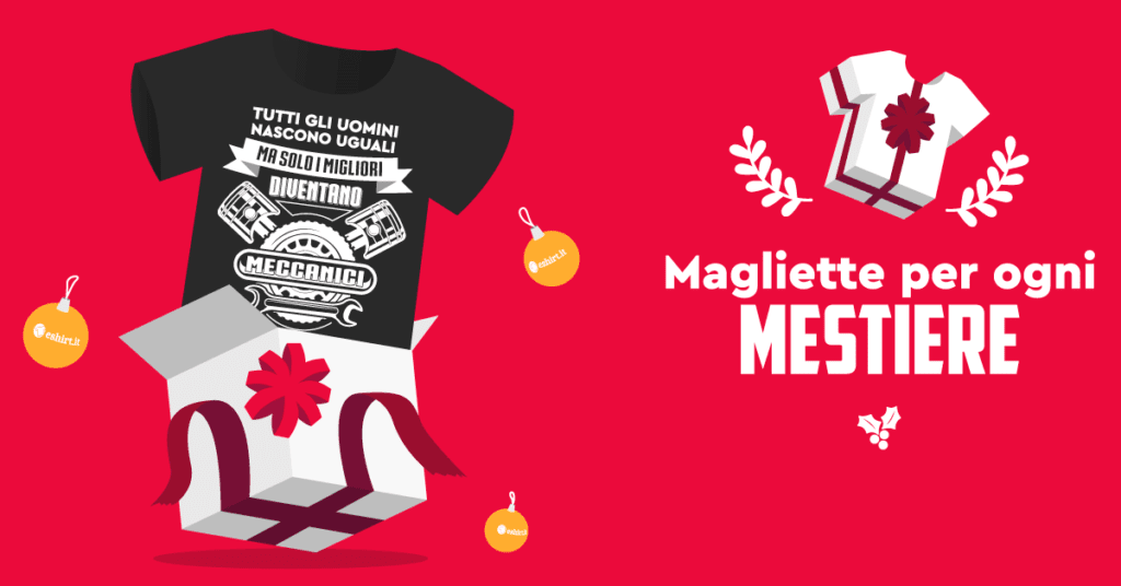 Idea regalo per natale: maglietta per ogni mestiere