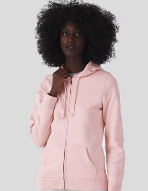 Organic zipped hood /women B&C